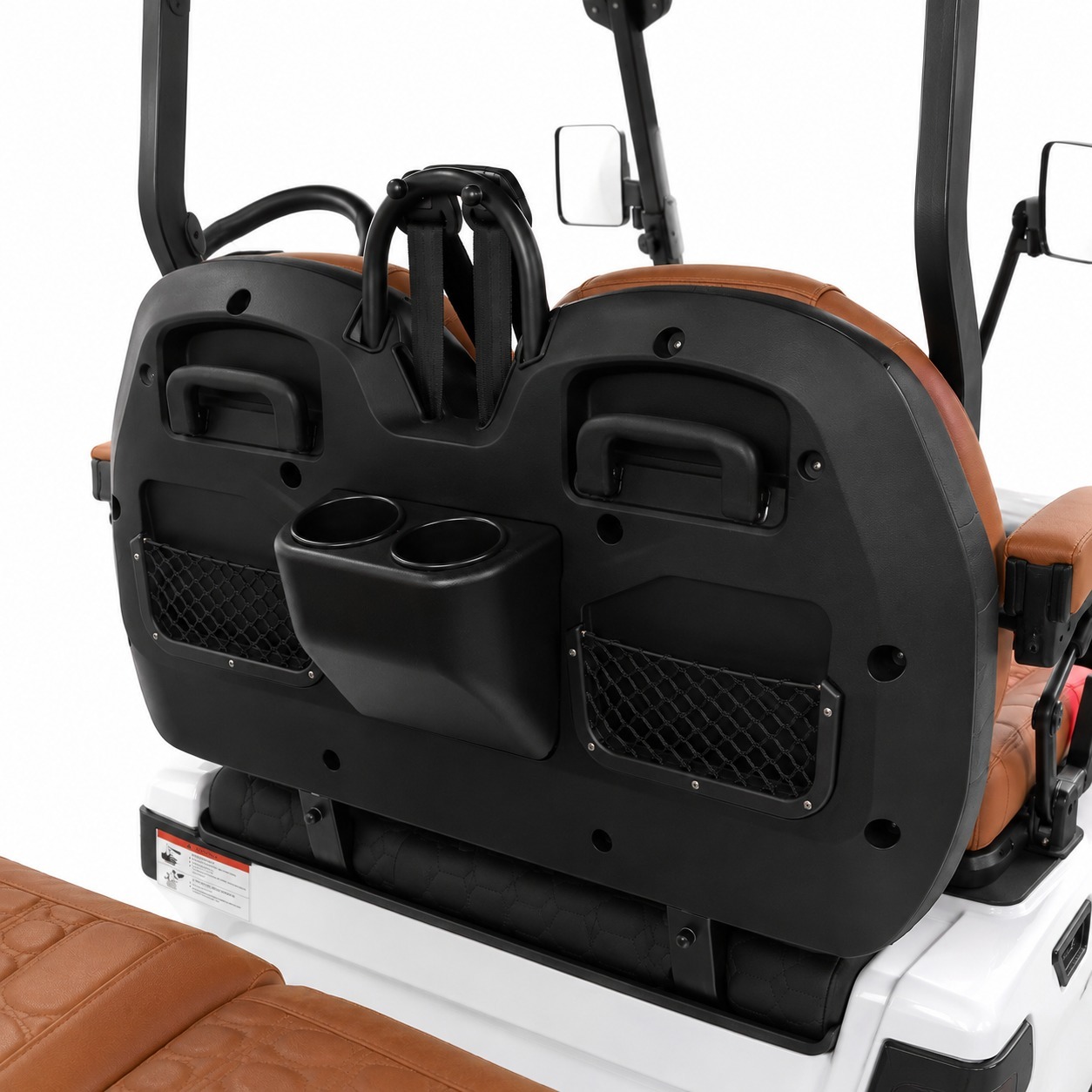 Cortéa rear seating with passenger assist handles and drink holders