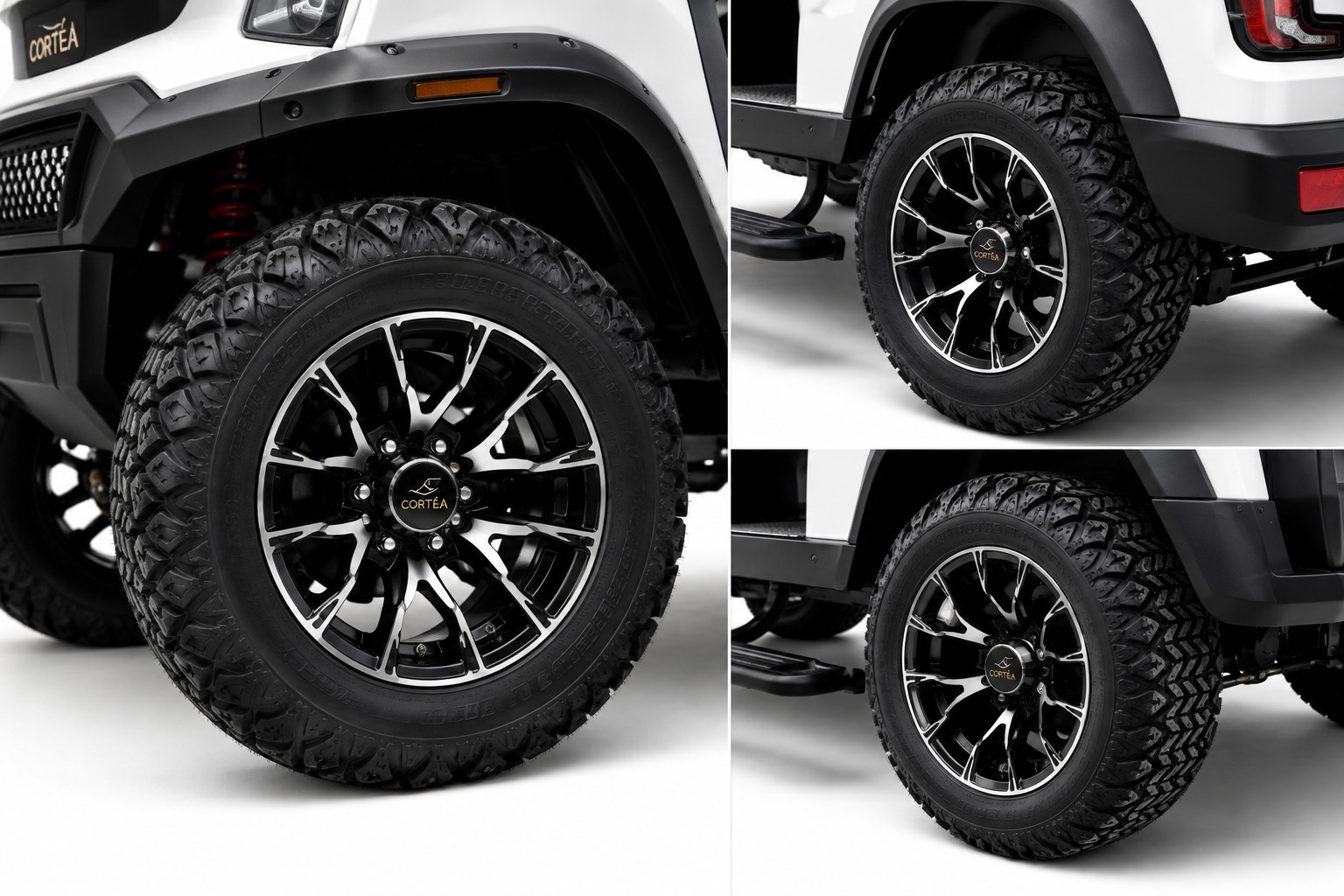 Cortéa Apex alloy wheel and tyre details